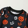 thumbnail image 6 of Younger Tree Baby Halloween Pumpkin Clothes Outfits Toddler Boy Girl Long Sleeve Sweatshirt Tops Pants Set for 2-3T, 6 of 8