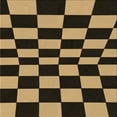 thumbnail image 1 of Ahgly Tapis d'Intérieur Lavable en Machine Carré Transitionnel Gris Minuit, 7 Pieds Carré, 1 of 7