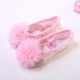 thumbnail image 3 of 1 par de zapatos de baile para niños, con suela de gasa y flores, para danza del vientre, talla 26, 3 of 6