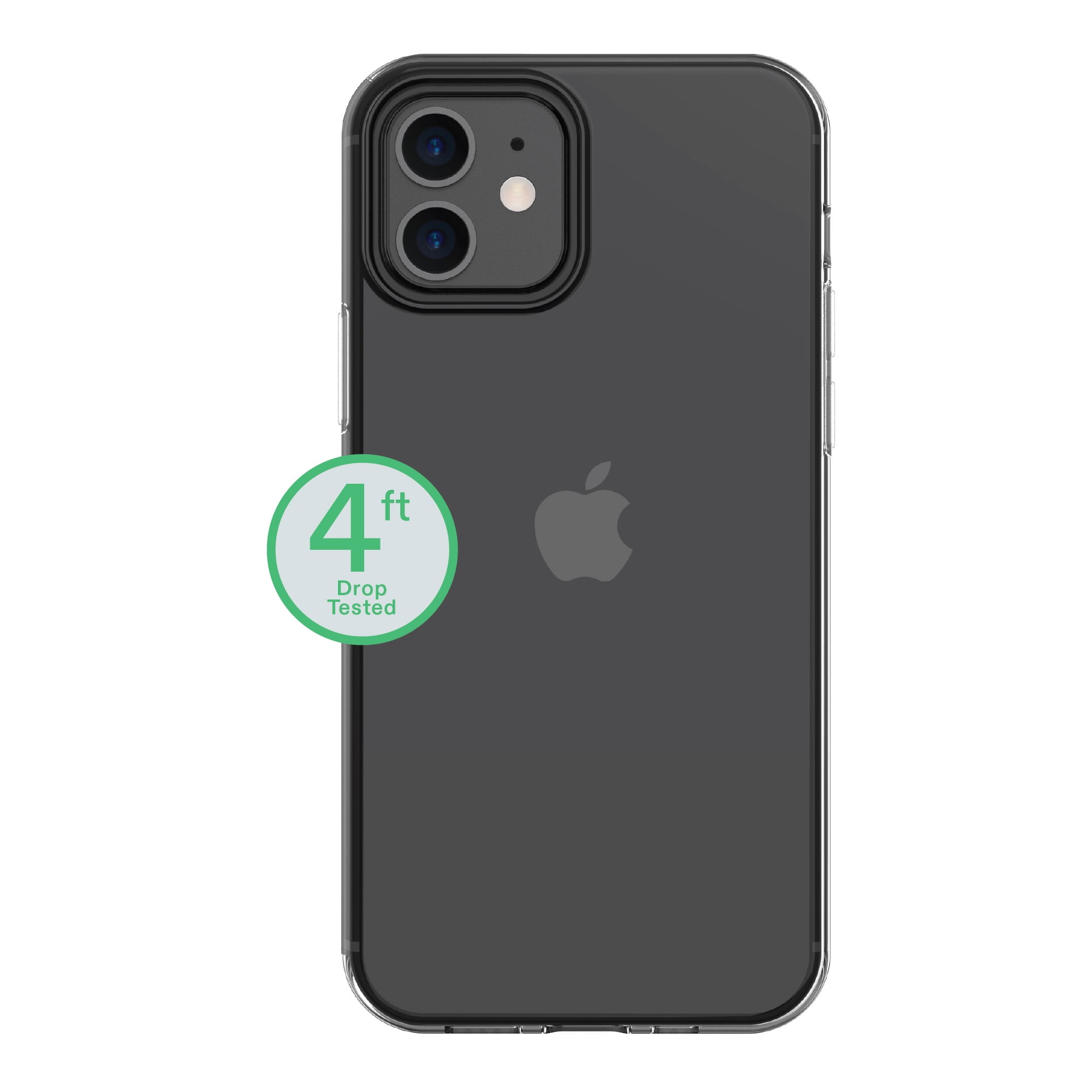 onn Protective Gel Phone Case for iPhone 12 / iPhone 12 Pro - Clear