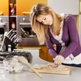 thumbnail image 2 of Uxcell Wooden Turner Long Hand Non-Sticky Turner Spatula Cookware Kitchen, 2 of 7