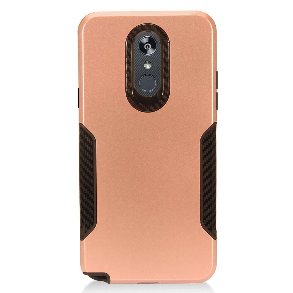 Download For LG Stylo 5 Slim HYBRID Carbon Trim Hard Protector Case Phone Cover Accessory - Walmart.com ...