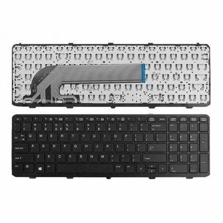 Laptop Keyboard (Without Frame) Replacement for HP SG-61300-XUA SG61300XUA SG-59300-XUA SG59300XUA 90.4ZA07.S01 904ZA07S V139530AS1 9Z.N9KSW.001 9ZN9KSW001 NSK-CQ0SW 01 768787-001 768787-B31 US Black