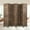 Brown, variant on NiamVelo Wood Room Divider 6 Panel Privacy Screen Folding Freestanding Partition 5.74 FT Tall Wall Divider for Home Office, Brown