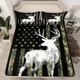 thumbnail image 2 of Castle Fairy Animal Deer Twin Sheet Sets for Children Teenagers,Camo American Flag Bedding, 2 of 7