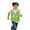 Mint Green-B, variant on Kids Zipper Up Mesh HI VIS Reflective Vests Boys Girls Safety Vest Reflective High Visibility Vest with Pockets for Cycling Skiing