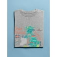 thumbnail image 3 of Great Britain Tourist Map T-Shirt Men -Image by Shutterstock, Male x-Large, 3 of 4