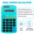 thumbnail image 3 of Calculadora de bolsillo Weewooday con batería solar de 8 dígitos, 3 of 7