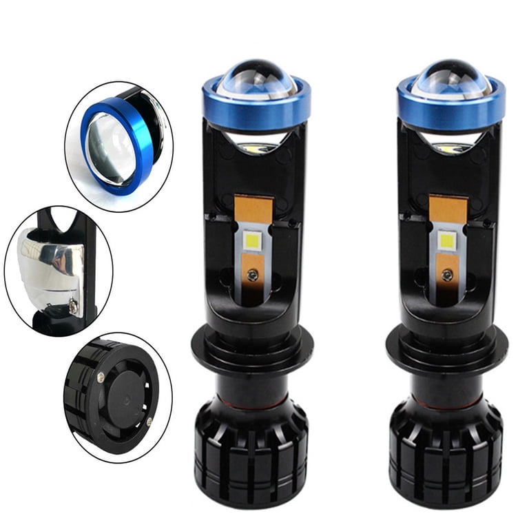 2x H4 9003 Mini Bi-LED Projector Lens 160W Hi/Lo Beam Car Headlight Retrofit LHD 2x H4 9003 Mini Bi-LED Projector Lens 160W Hi/Lo Beam Car Headlight Retrofit LHD