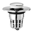 thumbnail image 2 of Oleegame 2PC Trashcans For Bedroom Basin Filter Plastic Basin Filter Universal Bathroom Wash Basin Drain Plug Design Bathroom Sink Plug Up Drain Filter, 2 of 8