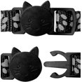 thumbnail image 3 of Cat Anti Strangulation Collar, 2 Pcs Adjustable Reflective Collar For Cat Kitten Puppy With Bell And Safety Buckle, 19-32Cm Black, 3 of 5