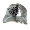 thumbnail image 5 of Disco Ball Mirror Hat Birthday Supplies Disco Cap for Stage Wedding Club Bar, 5 of 8