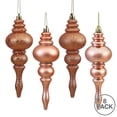 thumbnail image 2 of Vickerman 7" Rose Gold 4-Finish Finial Ornament, 8 per Box, 2 of 3