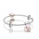 thumbnail image 5 of Pulsera de hueso de serpiente s925 chapada en cobre Panjia de dos colores europea, pulsera de oro rosa, cadena de amor, 5 of 5