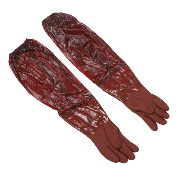 Guantes De Limpieza Largos, Guantes De Brazo Largo A Prueba De Lluvia De 65 Cm De Longitud, Reutilizables Para El Cuidado Del Acuario