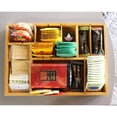 thumbnail image 3 of Juvale Kitchen Drawer Organizer with Removable Dividers - Silverware Organizer - Cabinet Organizer for Utensils and Cutlery - Utility Drawer, Bamboo, 14 x 10 x 2 Inches, 3 of 9