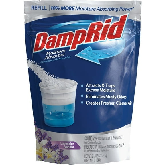 Damprid-1PK DampRid 44 Oz. Lavender Vanilla Moisture Absorber Refill FG30LVSB FG30LVSB 638257