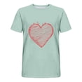 thumbnail image 3 of Plebaso T-Shirts d'Été pour Hommes Imprimé Cœur T-Shirts Graphiques Surdimensionnés Manches Courtes Col Rond Décontracté Ample, 3 of 3