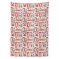 thumbnail image 3 of Ambesonne London Tablecloth Rectangular Table Cover, Popular British Culture, 60"x84", Dark Coral Bluegrey, 3 of 4