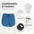 thumbnail image 5 of Disketp Blue Star Print Print Women's Shorts Workout Shorts for Athletic Gym Running Shorts with Phone Pockets Medium, 5 of 8
