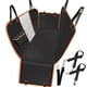thumbnail image 1 of DERCLIVE - Funda para asiento de coche para perro con ventana de malla, 600D, resistente a arañazos, impermeable, hamaca para coche, camión y SUV, 1 of 7