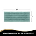 thumbnail image 3 of Primebeau Microfiber Chenille Bath Rug, Slip-Resistant, Washable, Extra Soft, Non-Slip, 47 x 17 inches, Duck Egg Blue, 3 of 8