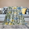 thumbnail image 2 of ARISTURING  Spring Floral Throw Blanket, Blue and Yellow Watercolor Floral Throw Blanket for Couch, Farmhouse FlowersSoft and Warm Throw Blanket for Women Girls, 2 of 6