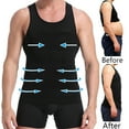thumbnail image 6 of Ultra Lift Men Slimming Vest Body Shaper Abdomen Control Slim Chest Compression Shirts Vest Top, 6 of 6