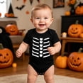 thumbnail image 2 of CAIXIA Infant Halloween Outfit Girls Summer Pumpkin Skeleton Bat Cotton Bodysuit Romper Onesie Jumpsuit Clothes Casual Dress Up Outfit, 2 of 5