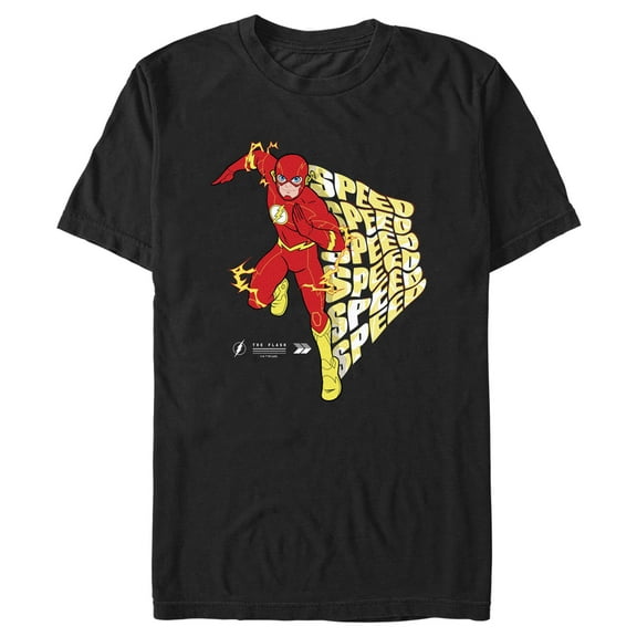 Men's Justice League Speed Stack Graphic Tee Black 2X Large