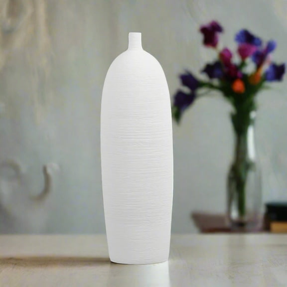 Calvessa Ceramic Tall Cylindrical Vase