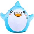 thumbnail image 1 of Juguetes de peluche Fat Foxy, Boxy, Rocky y Shark, almohada de peluche suave para niños, amigos, regalos de cumpleaños, Navidad y Acción de Gracias. (Tiburón gordo) ER, 1 of 6