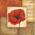 thumbnail image 2 of Lewis, Kim 12x12 Black Ornate Wood Framed with Double Matting Museum Art Print Titled - Orange Poppy I, 2 of 4