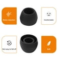 thumbnail image 2 of 50 Pcs Black Replacement Ear Tips, Silicone 4mm Inner Hole Earbuds Covers for in-Ear Headphones, 2 of 7