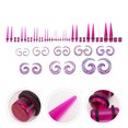 thumbnail image 4 of 1 Set/52PCS Acrylic Pointed Cone Ear Expander Funny 14g-12mm Snail Ear Jewelry, 4 of 7