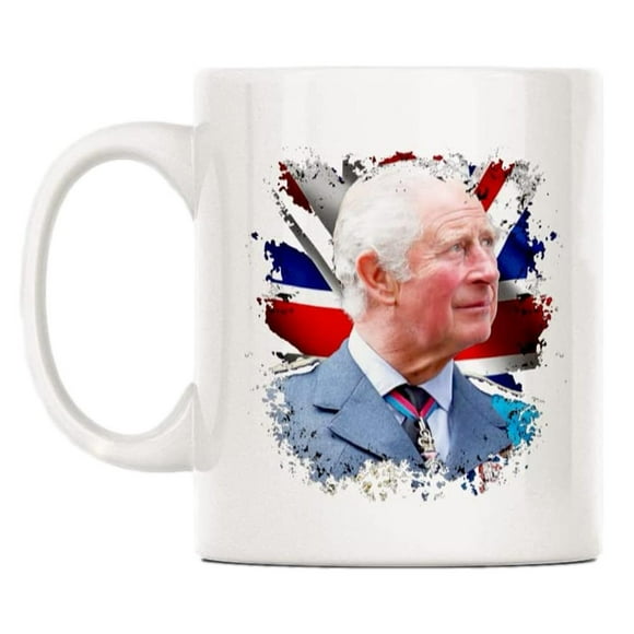 King Charles III Mug | United Kingdom King Charles III Mug 2022 | White Funny Sarcasm Coffee Cup  Gifts for Kids & Adults  God Save The King  11OZ