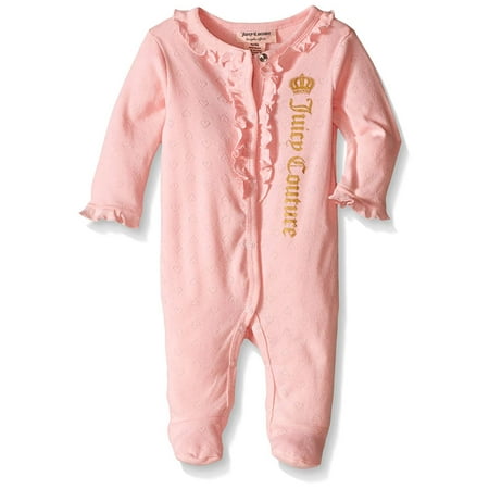 JUICY COUTURE Baby Girl's Sleeper, Light Pink
