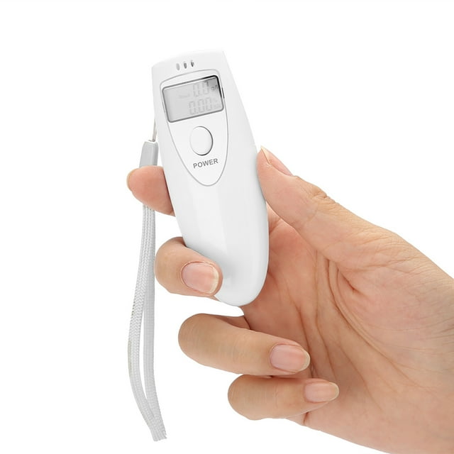 Handheld Alcohol Tester, Breathalyzer Analyzer, White For Alcohol Analysis Test Tool Alcohol Testing Sensor Detector