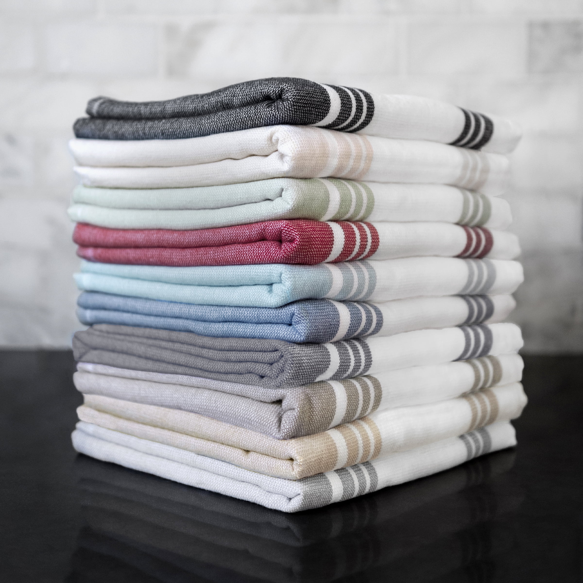 All-Clad Dual-Purpose Cotton Kitchen Towels, 3-Pack, Black