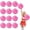 Pink+Pink, variant on 14 Pcs Cheerleading Poms-pom Poms Cheerleading With Finger Holes Cheer Pom Pomsfor Dance- Matches- Team Spirit Sports.