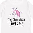 thumbnail image 4 of Inktastic My Godmother Loves Me Unicorn Girls Long Sleeve Toddler T-Shirt, 4 of 5