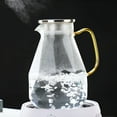 thumbnail image 3 of ACDANC 2026 New Glass Cold Water Jug Kettle Pitcher with Lid 1 Gallon Household Stainless Steel for Iced Tea,Lemonade,Water,Juice,Cocktails,Cold Beverages,Kitchen,Dining,Parties, 3 of 7