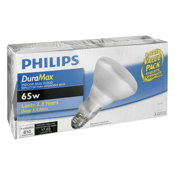 Dimmable Philips 293878 10.5-watt BR30 LED Indoor Flood Light Bulb 