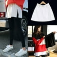 thumbnail image 5 of XISAOK Women A-Line Shirt Extender Side Split Flare Hem Layering Top Sweep Elastic Waist Slip Skirt Half-Length Underskirt, 5 of 20