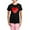 With Pink Camo Pant, variant on CafePress - Heart Women's Dark Pajamas - Women's Short Sleeve Print T-Shirt and Pants Dark Cotton Pajama Set