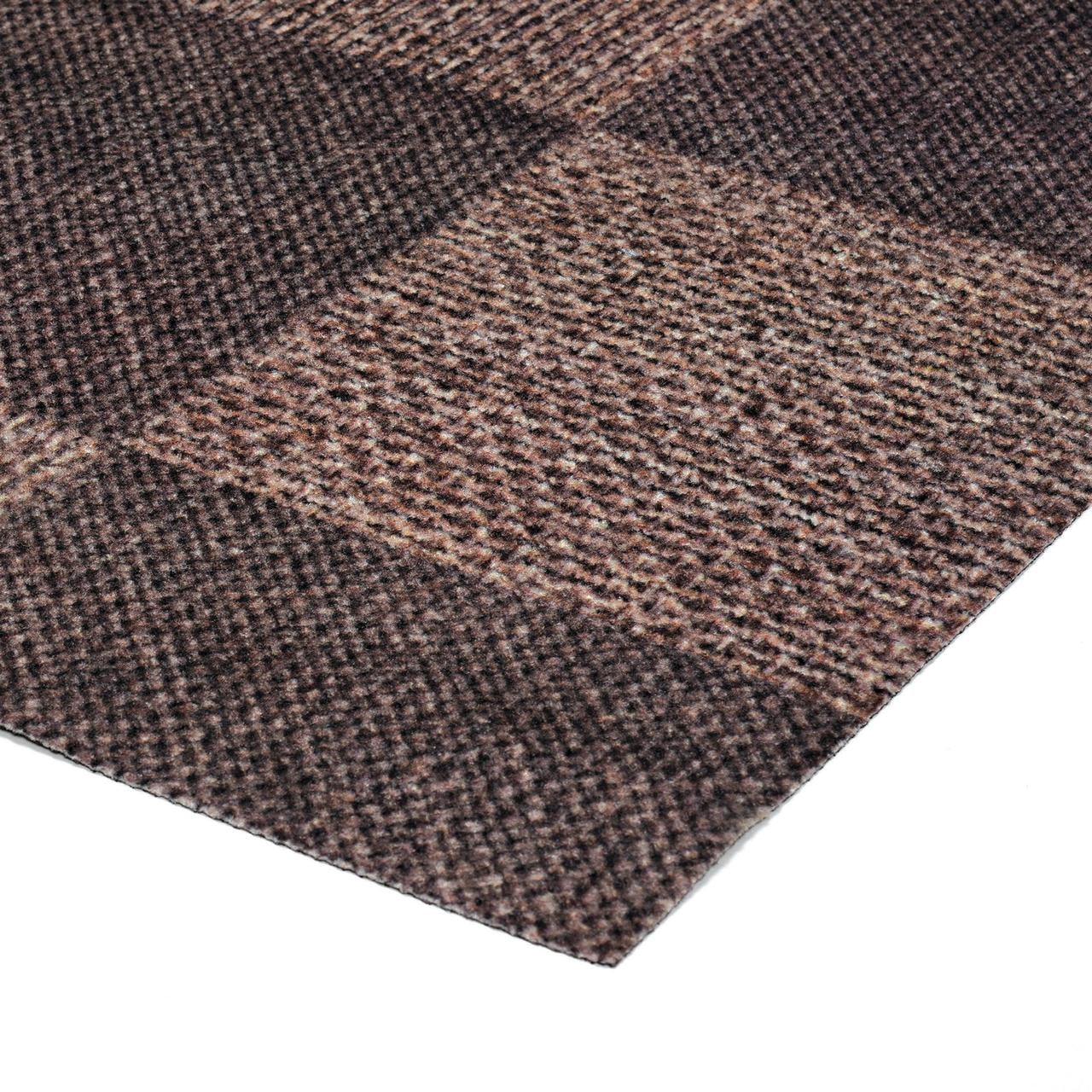 6X8 Brown/Black Sisal Area Rug w/TPR
