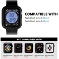 thumbnail image 2 of [2 Pack] L K Case for Apple Watch 40mm Series 4/5 Built-in Tempered Glass Screen Protector, All-Around Ultra-Thin, 2 of 5