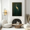 thumbnail image 4 of AVOI Elegant Red-Crowned Crane Standing Tall Canvas Wall Art - Serene HD Printed Bird Painting for Home Decor, Modern Realistic Wall Decor for Hotel Bedroom & Rooms, Art Frame: 12x12in, 4 of 5