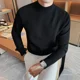thumbnail image 4 of Suéteres de cuello alto de punto blanco para hombre, ropa de cuello alto para hombre, ropa de negocios, camiseta de algodón, gruesa, de invierno, X vieja, 4 of 5