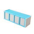thumbnail image 4 of Caja de almacenamiento para tarjetas coleccionables con 4 ventanas de exhibición, organizador multifuncional, estuche para encimera, cumpleaños y día Azul, 4 of 8